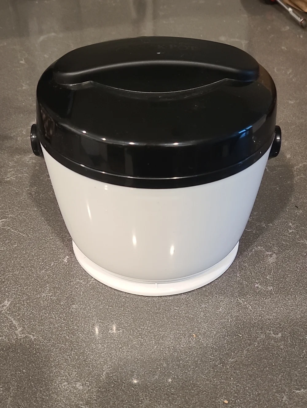 Crock-Pot Small Portable Luncj Warmer - White & Black